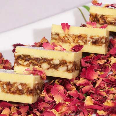 "Rose Duet Burfi  - 1kg (Bangalore Exclusives) Asha Sweets - Click here to View more details about this Product